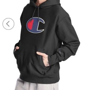 Champion Big Chenille Pullover Hoodie - grey